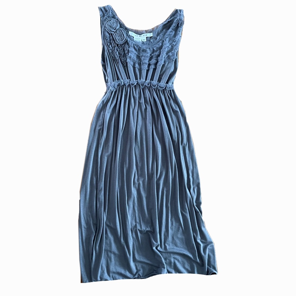 Max Studio gray midi dress